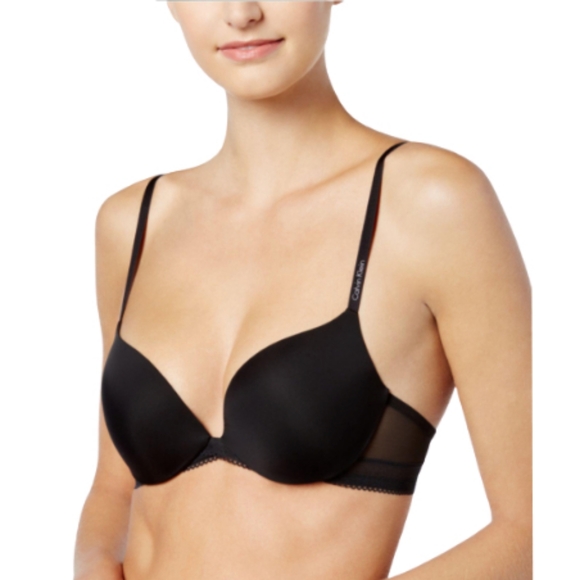 Calvin Klein Icon Plunge Push Up Bra Sz 